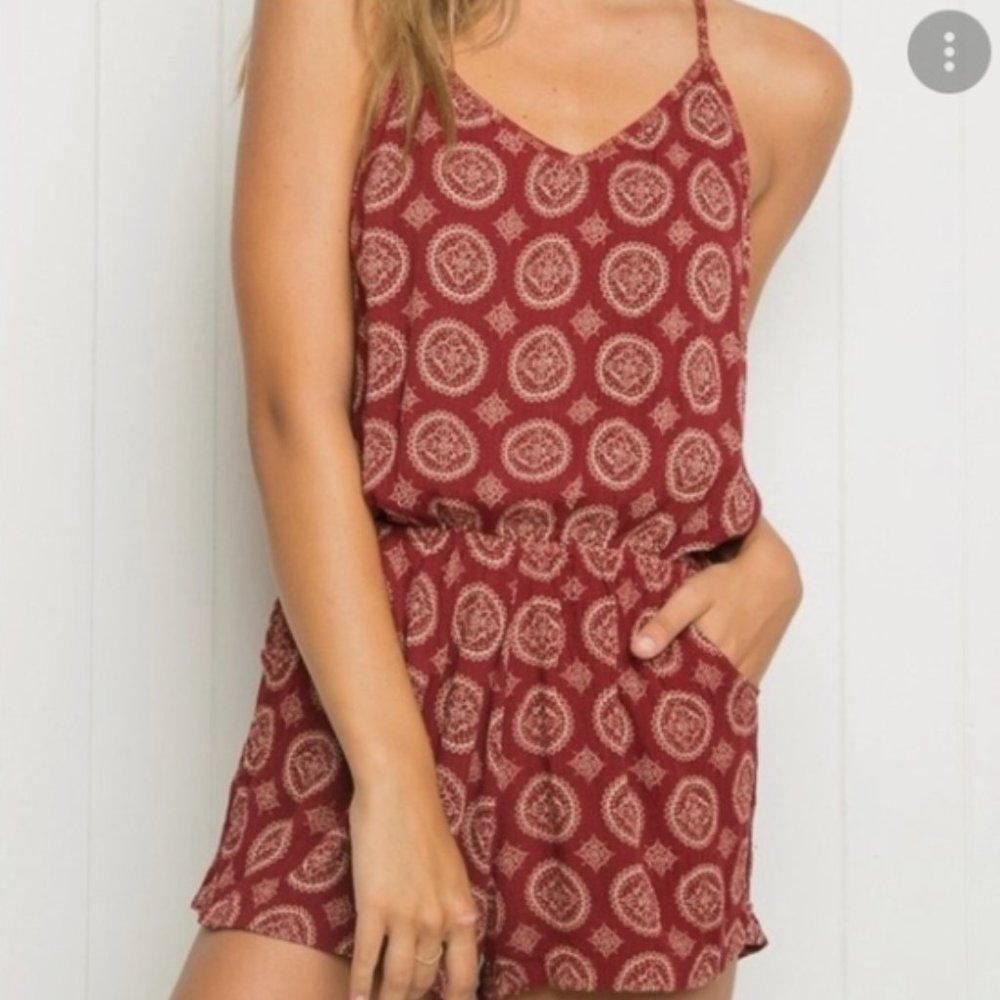 Brandy Melville Red Romper